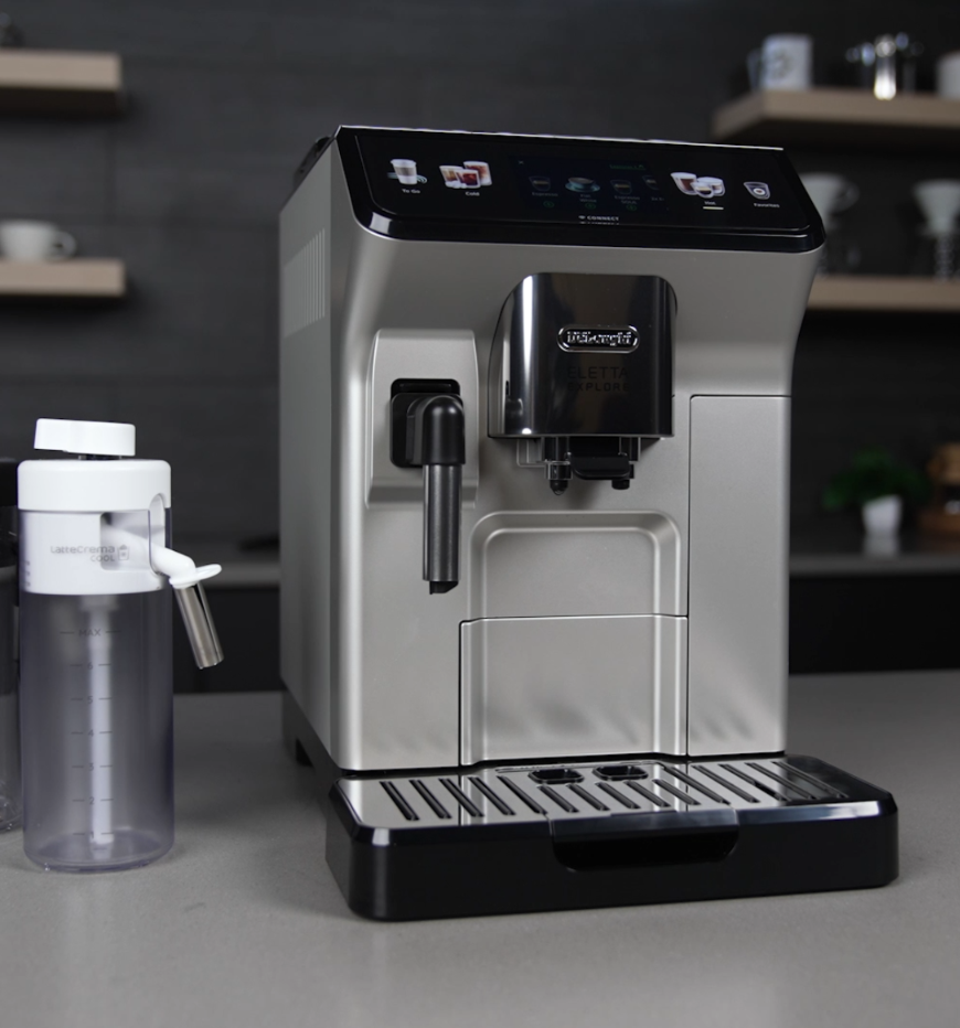Check Out the DeLonghi Eletta Explore Espresso Machine