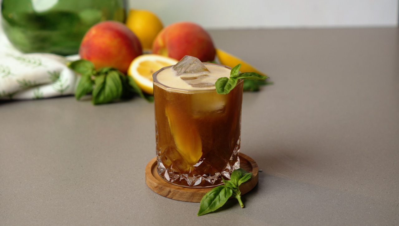 Peach Basil Cold Brew Recipe