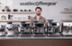 Six Breville espresso machines lined up on a Seattle Coffee Gear counter