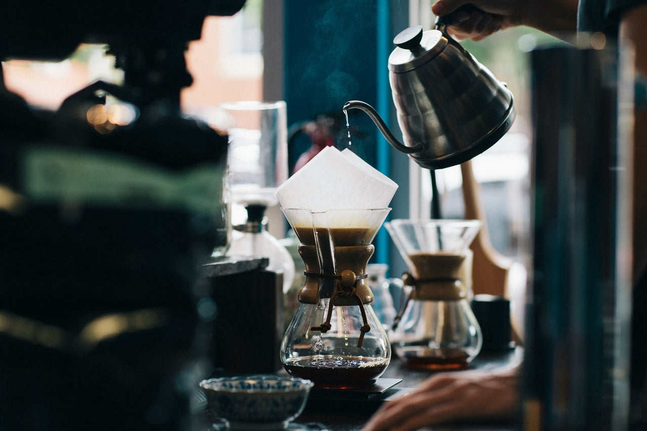 Pour Over Coffee Being Brewed - Photo by Karl Fredrickson on Unsplash