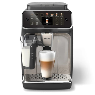 Refurbished - Philips 4400 LatteGo Automatic Espresso Machine, EP4447/90 - Black Chrome