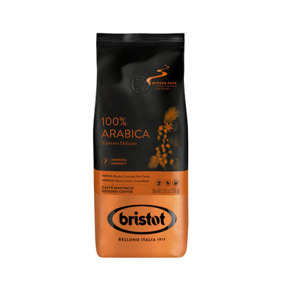 Bristot 100% Arabica Espresso Delicato - Ground - 8.8 oz