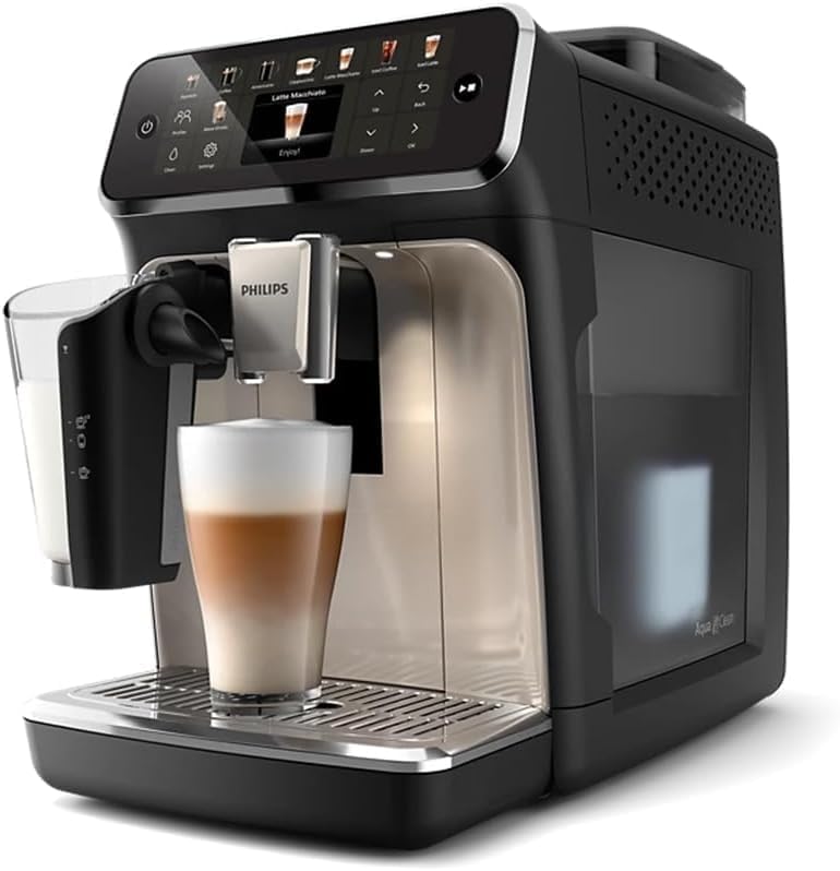 Refurbished - Philips 5500 LatteGo Automatic Espresso Machine, EP5544/94 - Black Chrome