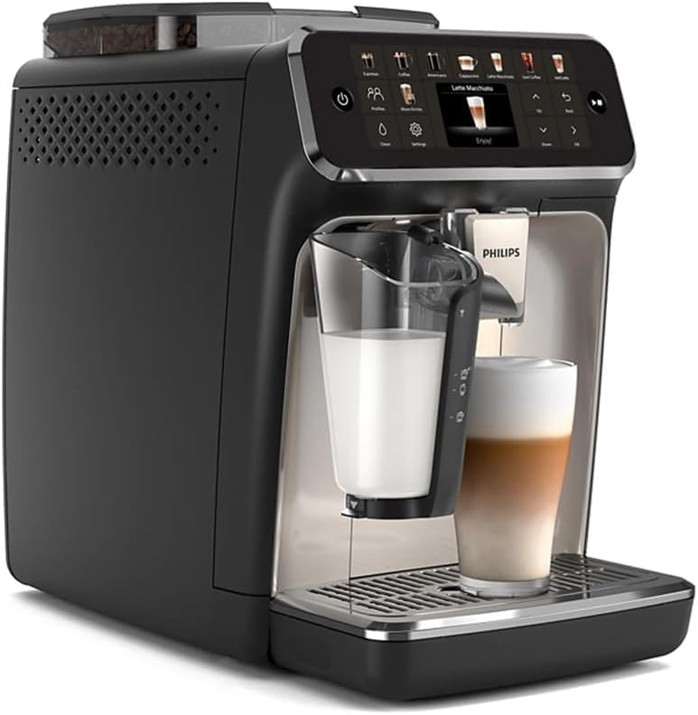Refurbished - Philips 5500 LatteGo Automatic Espresso Machine, EP5544/94 - Black Chrome