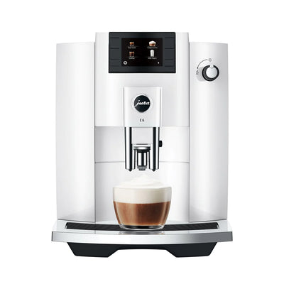 Jura E6 Superautomatic Espresso Machine - White - Open Box