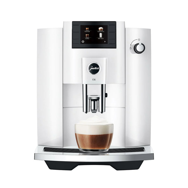 Jura E6 Superautomatic Espresso Machine - White - Open Box