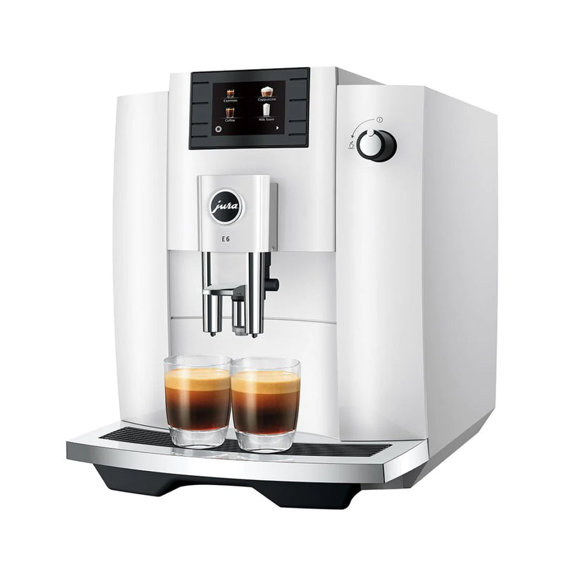 Jura E6 Superautomatic Espresso Machine - White - Open Box