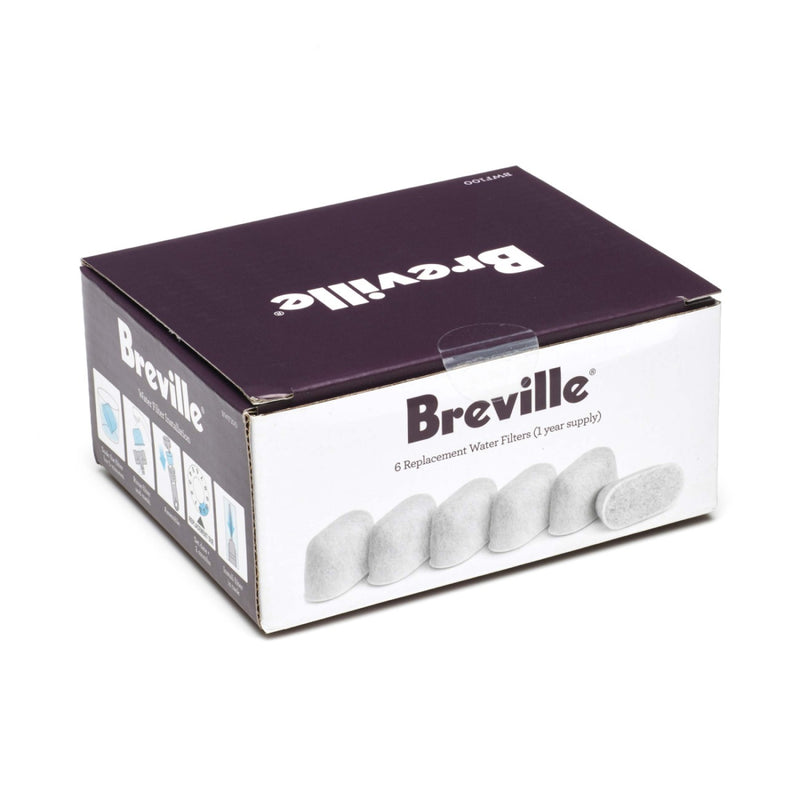 Breville Charcoal/Resin Water Filters - 6 Count