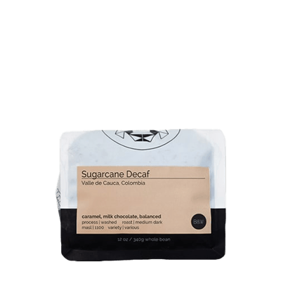 Black White Coffee Roasters Sugarcane Decaf